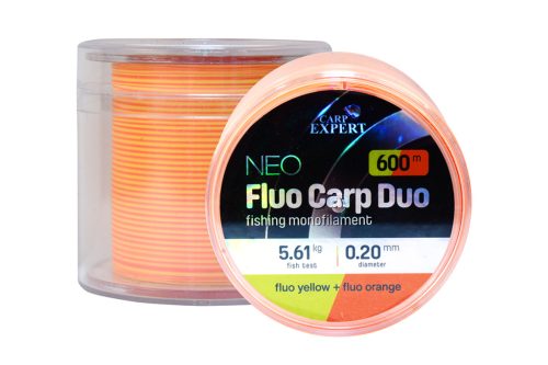 CARP EXPERT NEO FLUO CARP DUO 0,40MM 600MFLUO YELLOW + FLUO ORANGE 22,41KG