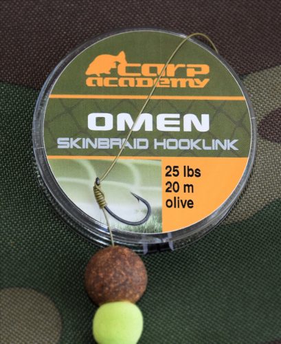 CARP ACADEMY Omen Skinbraid Olive 20Lb 20m