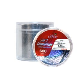   CARP EXPERT 3D CAMOUFLAGE GREY 0,20MM 600MGREY + BLACK 3D CAMOUFLAGE 5,31KG