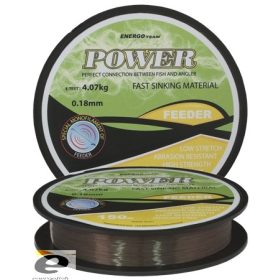 LINE ENERGO TEAM POWER FEEDER, BROWN, 150m, 0,14MM