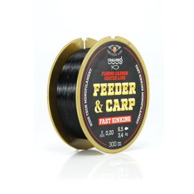   LINE CRALUSSO FEEDER & CARP FLUOROCARBON COATED FAST SINKING, BLACK, 150M, 0,22MM