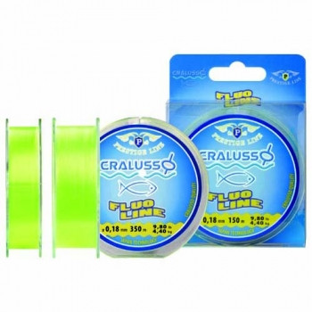 LINE CRALUSSO FLUO LINE, YELLOW, 150M, 0,18MM