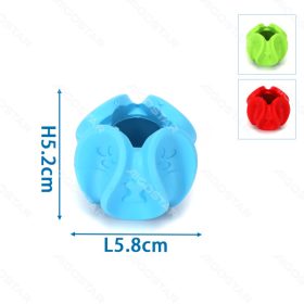 JK GEOMETRIKUS GUMILABDA 5,8*5,8*5,2cm PIROS, KÉK, ZÖLD