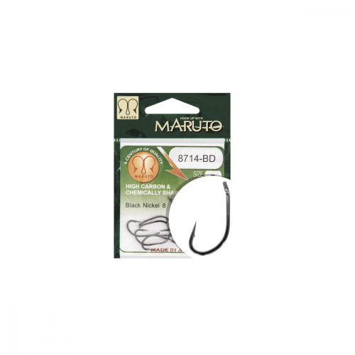 HOOK MARUTO 8714-BD, BLACK NICKEL, (10 pcs/pack), SIZE 6