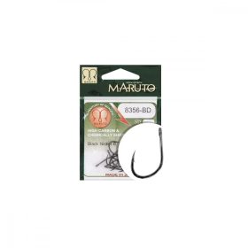   MARUTO HOROG 8356-BD CARP HOOKS BARBED FORGED STRAIGHT EYE HC BLACK NICKEL 4