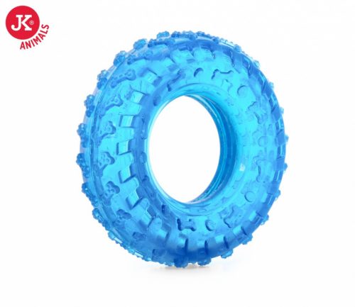 JK kutyajáték gumigyűrű kék 10cm