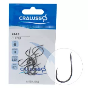 HOOK CRALUSSO CHINU, BRONZE, (14 pcs/pack), SIZE 6