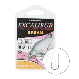 HOOK EXCALIBUR BREAM COMPETITION, BLACK NICKEL, (10 pcs/pack), SIZE 4