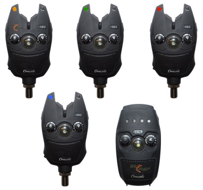 Prologic SNZ BITE ALARM SET 4+1 RED/GREEN/BLUE/YELLOW