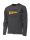 Savage Gear SIMPLY SAVAGE LOGO TEE LONG SLEEVE S DARK GREY MELANGE 52CM 50CM 66CM 72CM