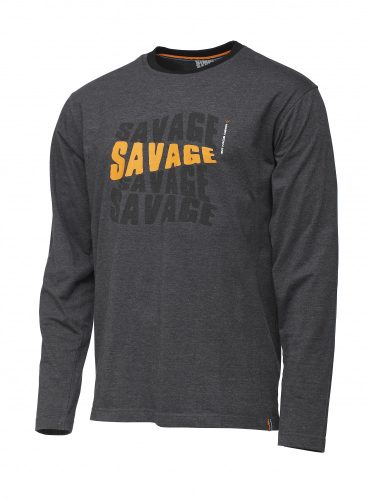Savage Gear Simply Savage Logo-Tee Long Sleeve S