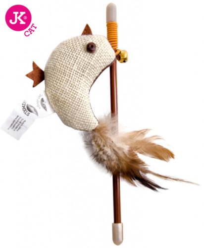 JK Bird pamut játék madár pálcán 18cm