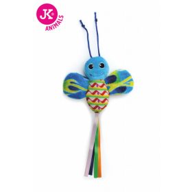 JK plüss játék macskáknak pillangó kék 28cm