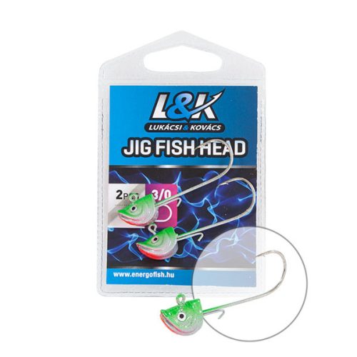 L&K JIG HEAD FISH HEAD 3/0 9G