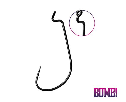 Hook BOMB! D-SHOT OFFS WORM / 5pcs #1/0