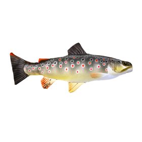 PILLOW THE MINI BROWN TROUT 35 CM