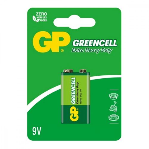 GP GREENCELL 9V BATTERY BLISTER/1PC (B1251,GP1604G-C1)
