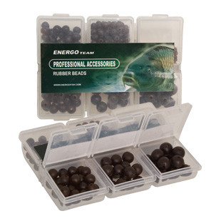 ET RUBBER SHOCK BEAD SET 6 SOFT/HARD GREEN