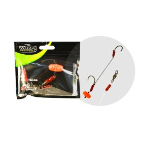   WIZARD MONSTER SURFACE LIVEBAIT DOUBLE MONOBRAID RIG 9/0+11/0 ROUND