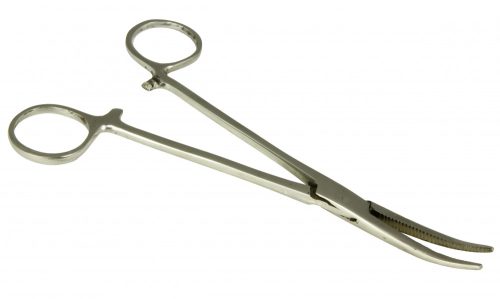 NEVIS Horogkiszedő csipesz 18cm hajlított (3109)