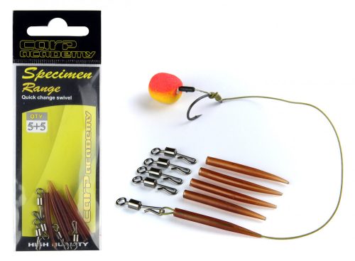CARP ACADEMY Gyorscsatlakozó szilikoncsővel 5+5db  L  (356417)