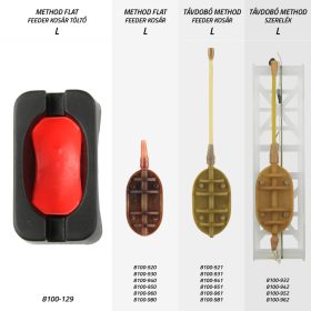 NEVIS Method Flat feeder kosár L 30g
