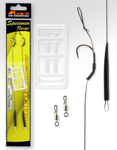 CARP ACADEMY Snowmen Rig 2-es méret 2db/cs