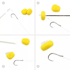 NEVIS Feeder Monofil Előke Csalistopperrel 12-es