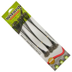 WIRE LEADER SET 72 PCS, 6-9-12 KG 9' BLACK