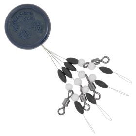 SWIVEL WITH PEARL BEADS+RUBBER STOPPER(2PCS