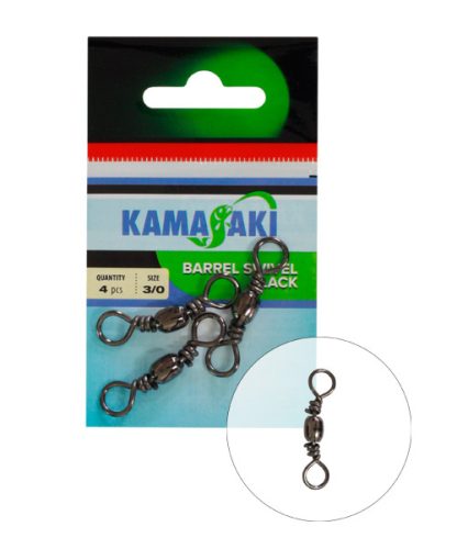 KAMASAKI BARREL SWIVEL 3/0 4PCS/PACK