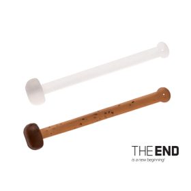 Elastic stopper THE END / 36pcs 18,21,25 mm mix