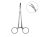 Curved forceps Delphin 15cm