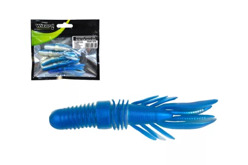 WIZARD BASS GRUB CLEAR-GREEN 7CM 5PCS/BAG