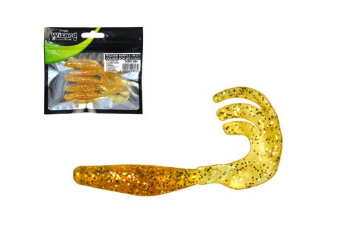 WIZARD HARPEX TWIST DOUBLE EVO ORANGE 8CM 5PCS/BAG