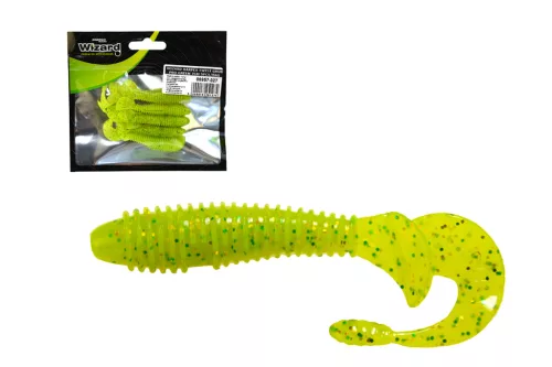 WIZARD HARPEX TWIST GRUB PRO YELLOW 7CM 5PCS/BAG