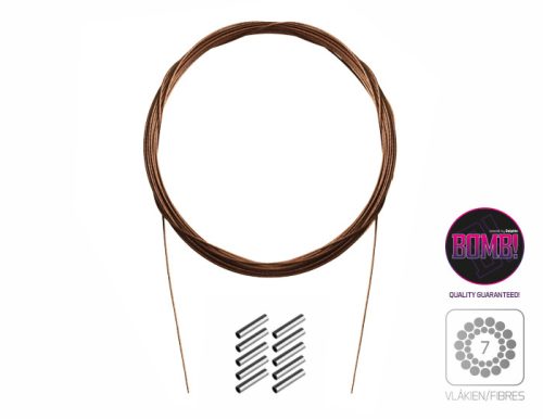 Acélhuzal BOMB! krimpelő csővel / 7 szál 10m/18kg