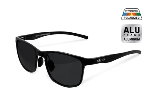 Polarized sunglasses Delphin SG BLACK black lenses 