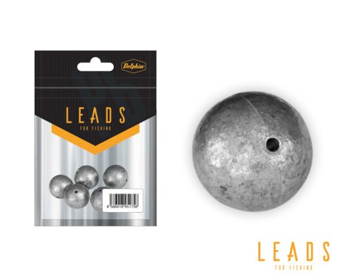 Delphin LEADS Ball with a slot / 5pcs 30g