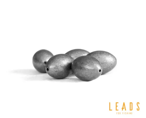 Delphin LEADS Olive with a slot / 5pcs 4g