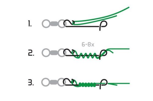 Delphin Kapocs - csomómentes C-02/10db #S