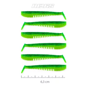 NEVIS Impulse Shad 6.3cm 6db/cs (Poison Green)  AKCIÓ -50%