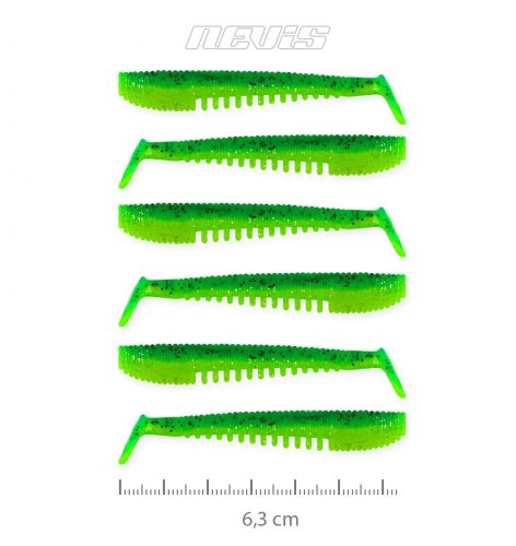 NEVIS Impulse Shad 6.3cm 6db/cs (Poison green)