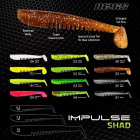 NEVIS Impulse Shad 6.3cm 6db/cs 6szín  AKCIÓ -30%