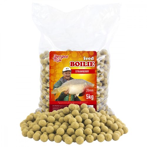 FEED BOILIES STRAWBERRY RED 20MM 5KG BAGS