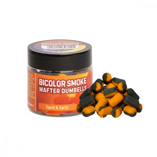 BENZAR MIX BICOLOR SMOKE WAFTER DUMBELLS SQUID-GARLIC 12X8MM PURPLE-YELLOW 60 ML