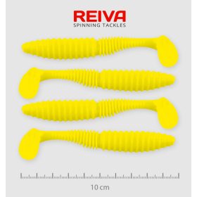 REIVA Zander Power Shad 10cm 4db/cs (Lemonade)