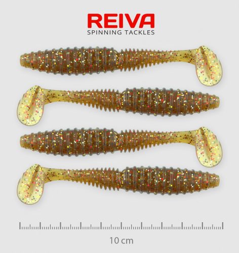 REIVA Zander Power Shad 10cm 4db/cs (Crayfish)