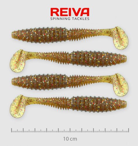 REIVA Zander Power Shad 10cm 4db/cs (Crayfish)