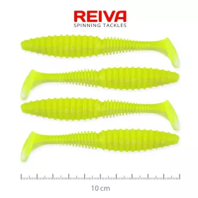 REIVA Zander Power Shad 10cm 4db/cs (Flash Lemonade)